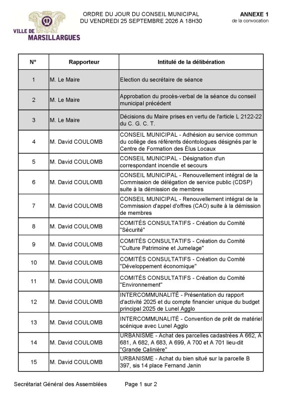 🇫🇷 CONSEIL MUNICIPAL 🇫🇷