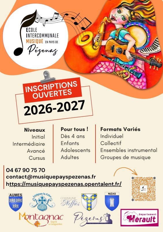 Ouverture des inscriptions &Eacute;cole de musique