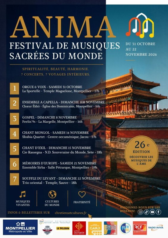 🎶 ANIMA 2026 : UN VOYAGE MUSICAL &Agrave; TRAVERS LES CULTURES DU MONDE ! 🌍✨