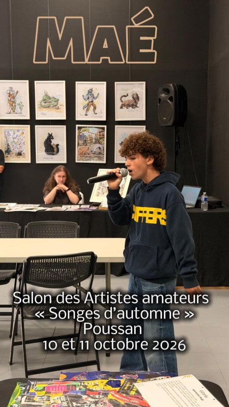 🎤 La musique et l&rsquo;&eacute;motion &eacute;tait au rendez-vous du Salon des Artistes amateurs &laquo; Songes d&rsquo;automne &raquo; organis&eacute; par le Service culturel de la ville de Poussan les 10 et 11 octobre ! 🍂🎶