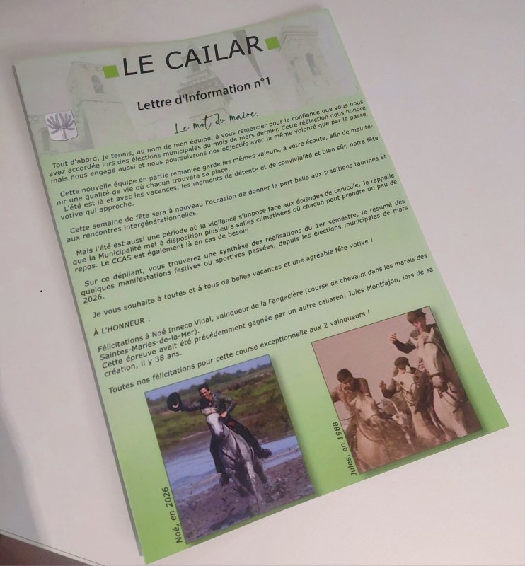 1ERE LETTRE D'INFORMATION !!!