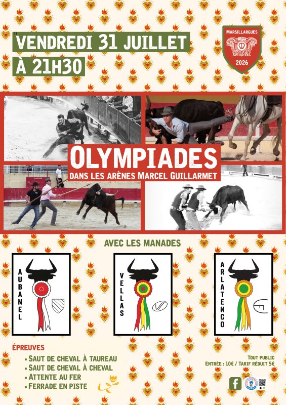 🐂🔥 LES OLYMPIADES FONT LEUR GRAND RETOUR DANS LES AR&Egrave;NES ! 🔥🐂