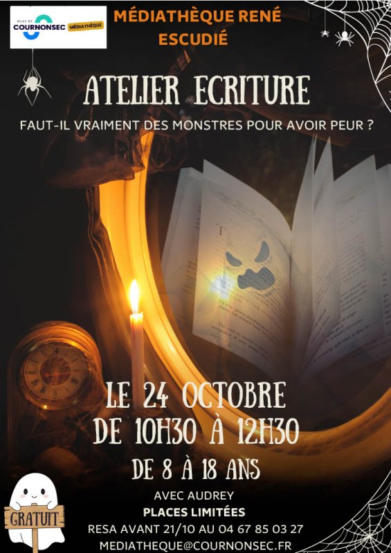 Faut-il vraiment des monstres pour avoir peur ? Samedi 24 octobre sur inscription