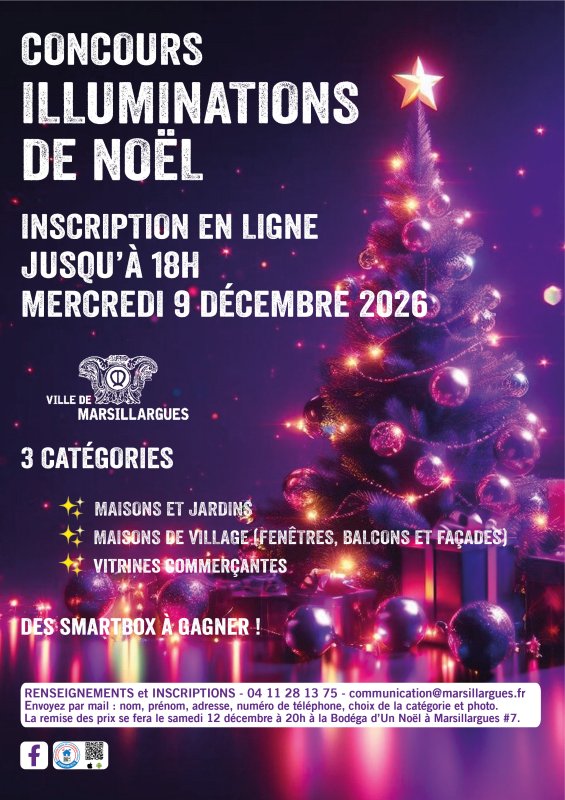 🎄✨ CONCOURS DES ILLUMINATIONS DE NO&Euml;L : FAITES BRILLER MARSILLARGUES ! 🌟