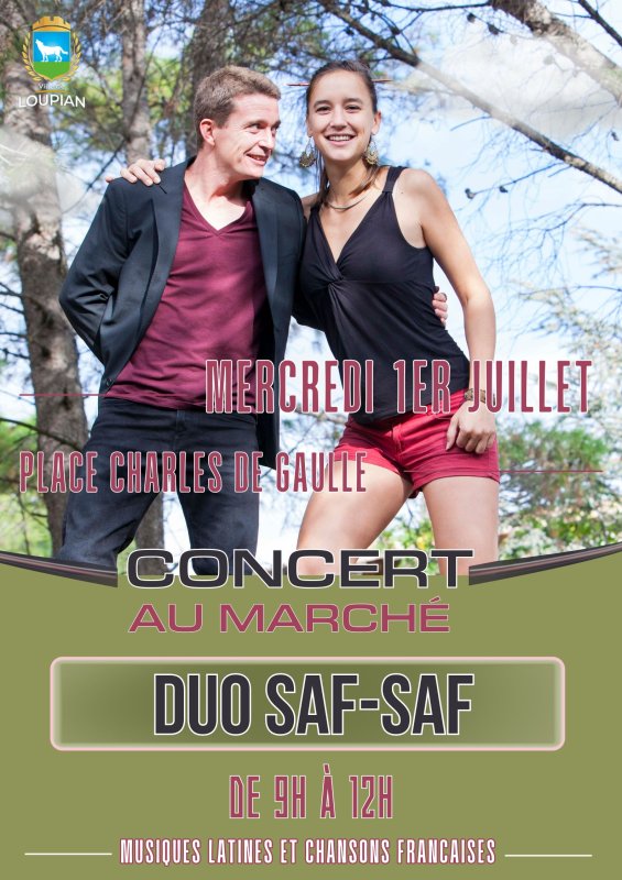 🎶​ Concert au march&eacute; : duo SAF-SAF 🎶​