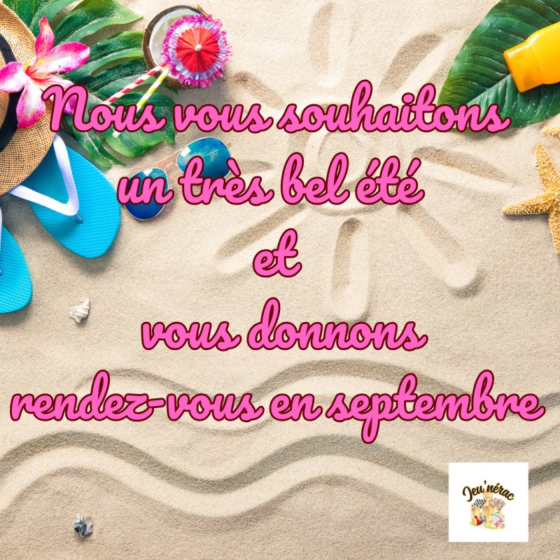 L'heure des vacances a sonn&eacute; !  ☀️