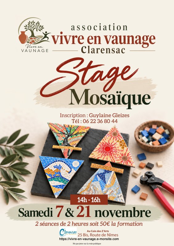 Stage Mosa&iuml;que Clarensac