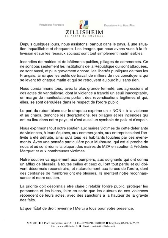 Discours - rassemblement R&eacute;publicain du 19/10/2026