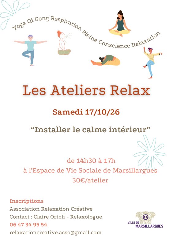 Prochain Atelier Relax samedi 17/10