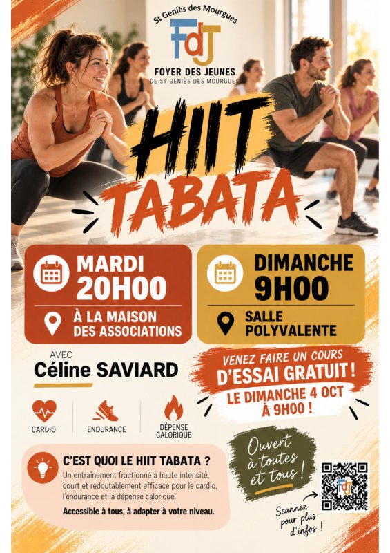 [FDJ] 📢Venez d&eacute;couvrir le Hiit Tabata