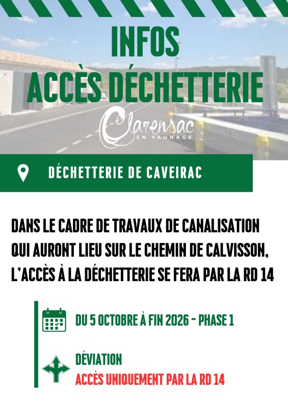 [INFOS ACCES DECHETTERIE]