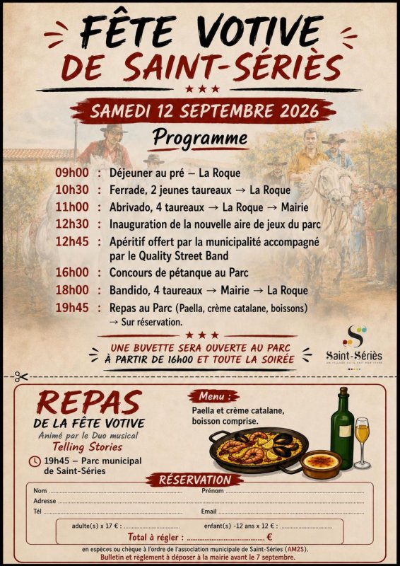 F&ecirc;te Votive - 12 Septembre 2026