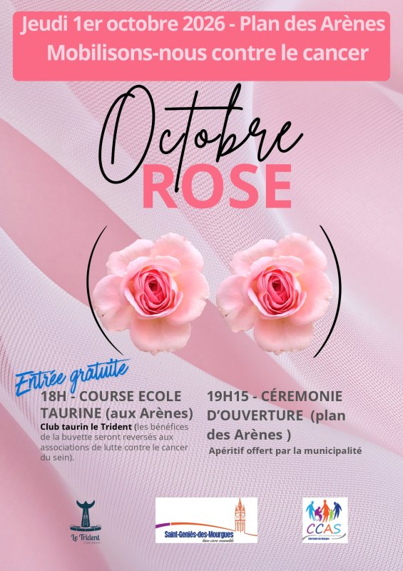 CEREMONIE D'OUVERTURE OCTOBRE ROSE