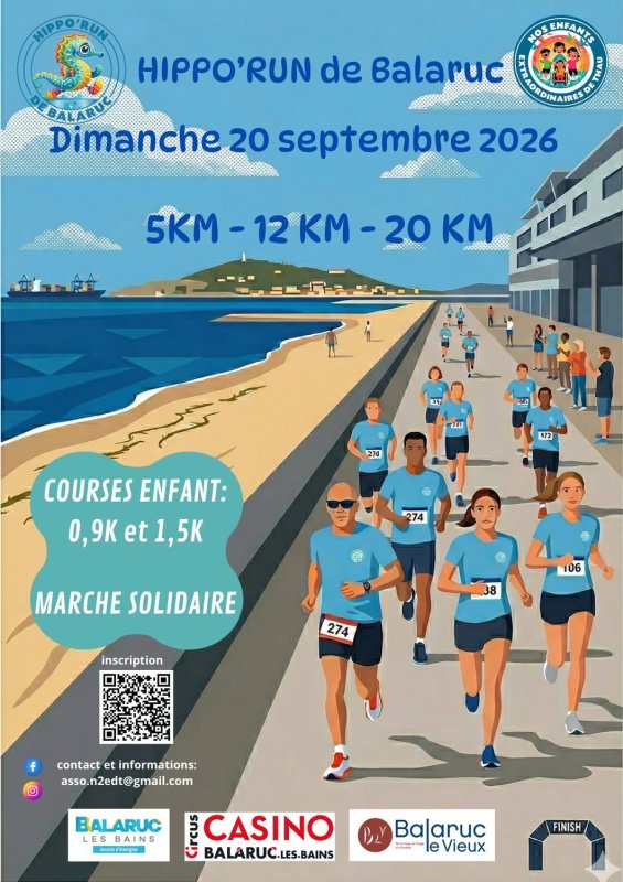 Hippo&rsquo;Run de Balaruc - Dimanche 20 Septembre 2026