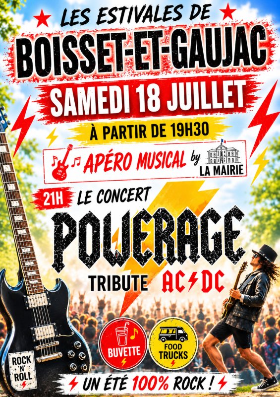 &Eacute;v&egrave;nement : 🎸Concert Powerage Tribute AC/DC