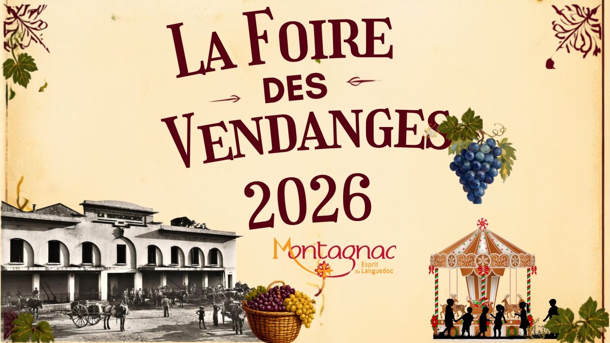 🍷 Foire au temps des vendanges &agrave; Montagnac ! 🍇