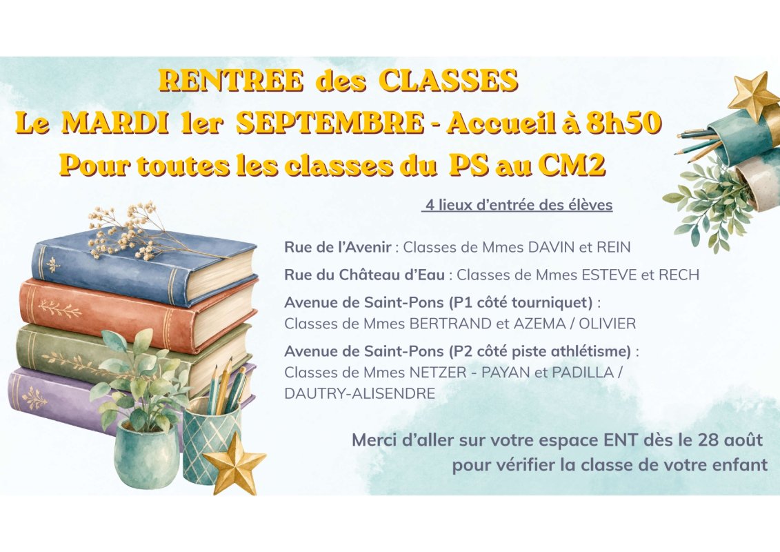RENTREE SCOLAIRE