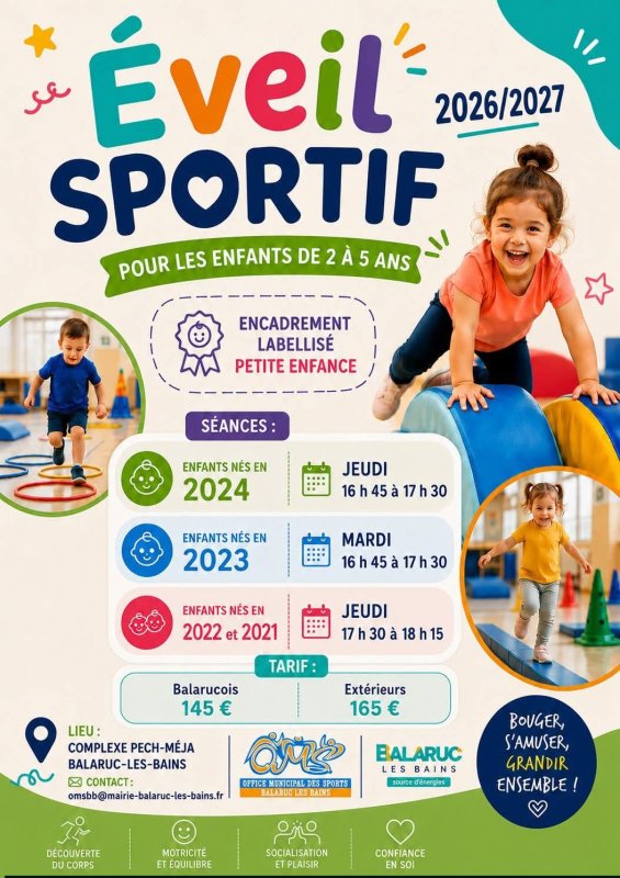 OMS : reprise de l'&eacute;veil sportif pour les tout-petits