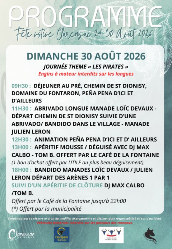 [PROGRAMME DU JOUR]