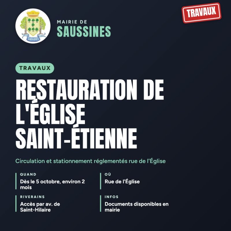 🏛️ Restauration de l'&eacute;glise Saint-&Eacute;tienne 🏛️
