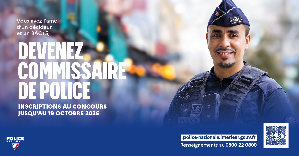 EMPLOI : La police nationale recrute de futurs commissaires de police