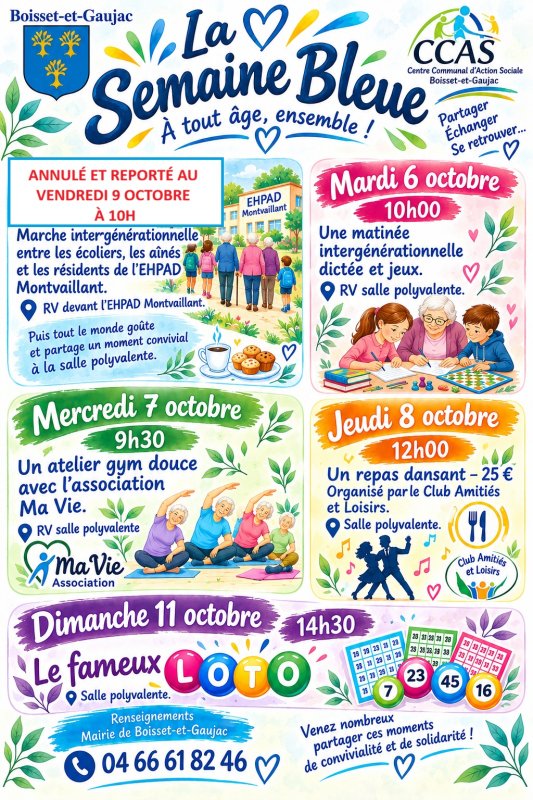 🔵Semaine bleue