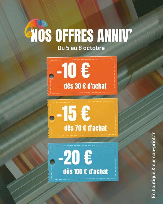 CAP PRINT F&Ecirc;TE SES 1 AN ! 🎂
