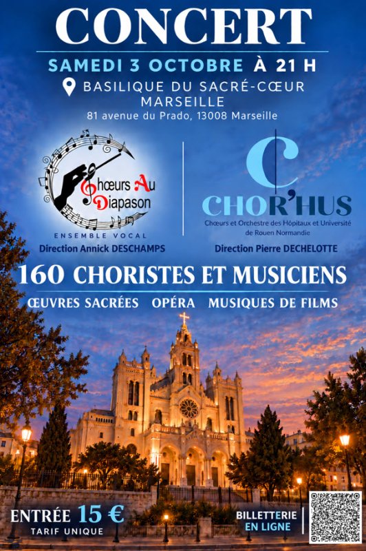 Concert Ch&oelig;urs au DIapason et Chor'hus - Musiques de films, &oelig;uvres sacr&eacute;es, op&eacute;ra