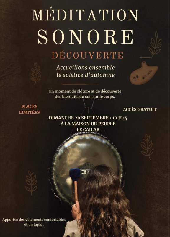 &Eacute;v&egrave;nement : ✨M&Eacute;DITATION SONORE✨
