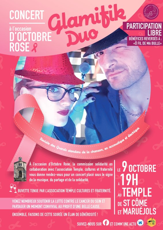 🎀 CONCERT &ndash; OCTOBRE ROSE 🎀
