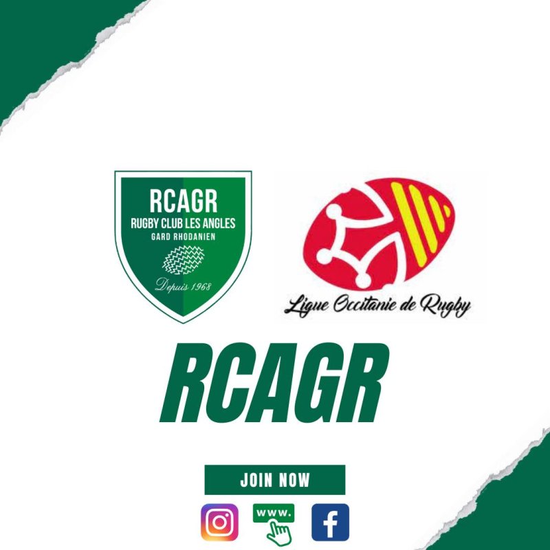 🟢🏉 Nouvelles passionnantes pour le Rugby Club Les Angles Gard Rhodanien ! 🎓