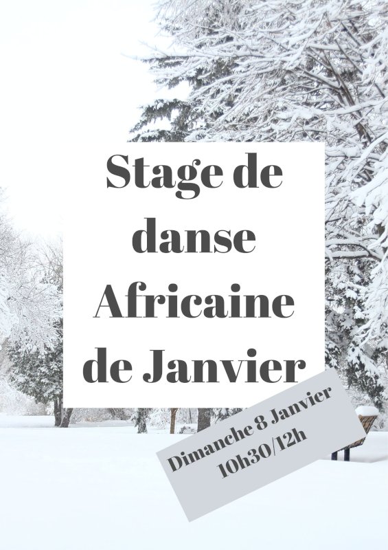 Stage Danse Africaine de Janvier