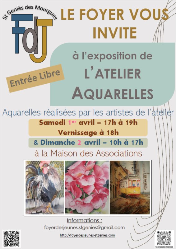 Exposition de l’Atelier Aquarelles