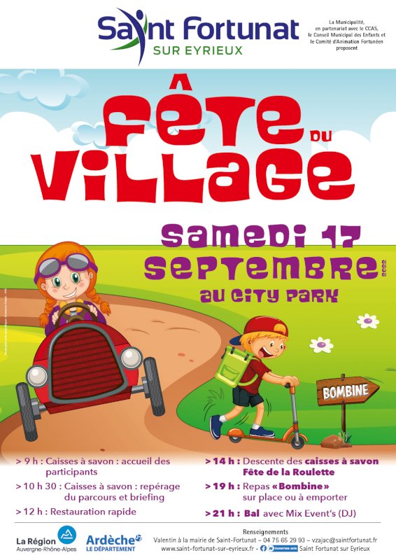 Fête du village : Samedi 17 septembre 🤩🥳