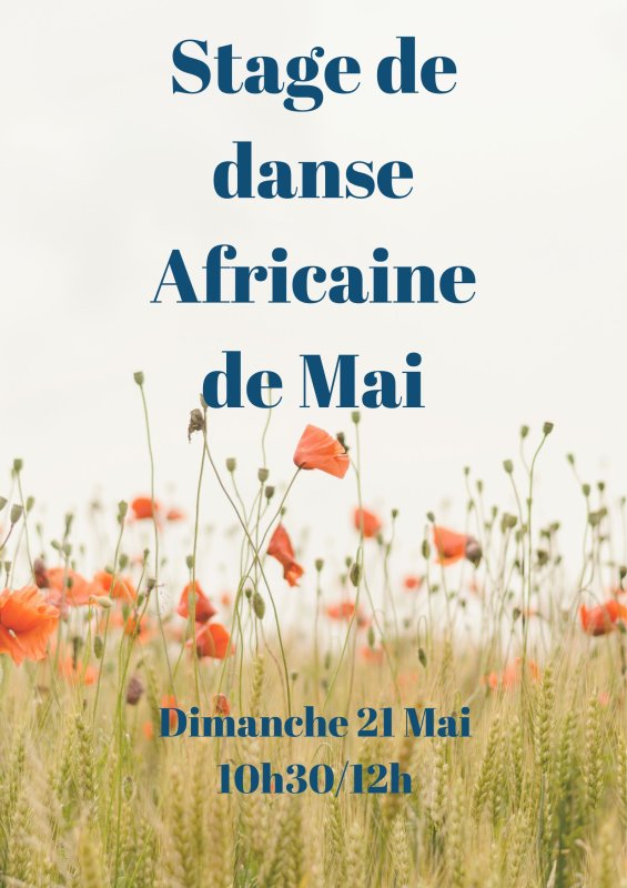 Stage de danse africaine de Mai
