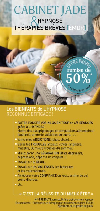 LES BIENFAITS DE L HYPNOSE RECONNUE ET EFFICACE - 50% de Remise  ! POUR LE STRESS, ADDICTION, SEPARATION, DEUIL, VIOLENCE, TRAUMATISMES, CONFIANCE EN SOI etc ...