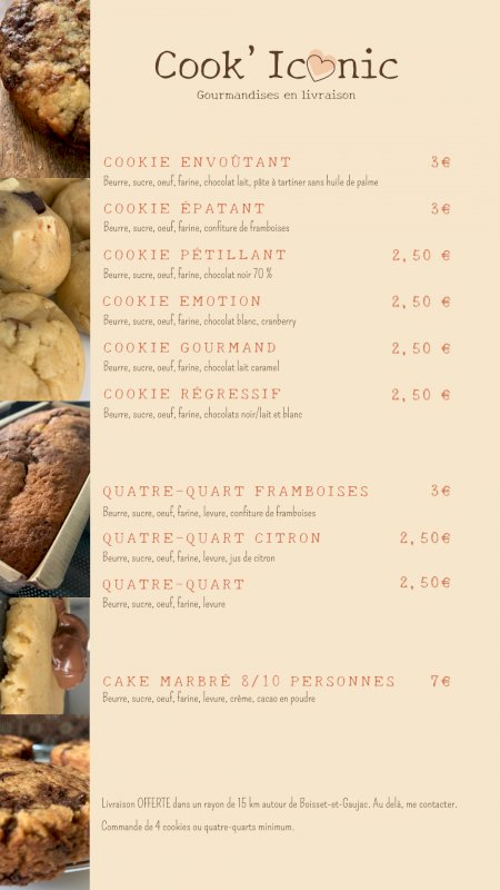 Gourmandises en livraison