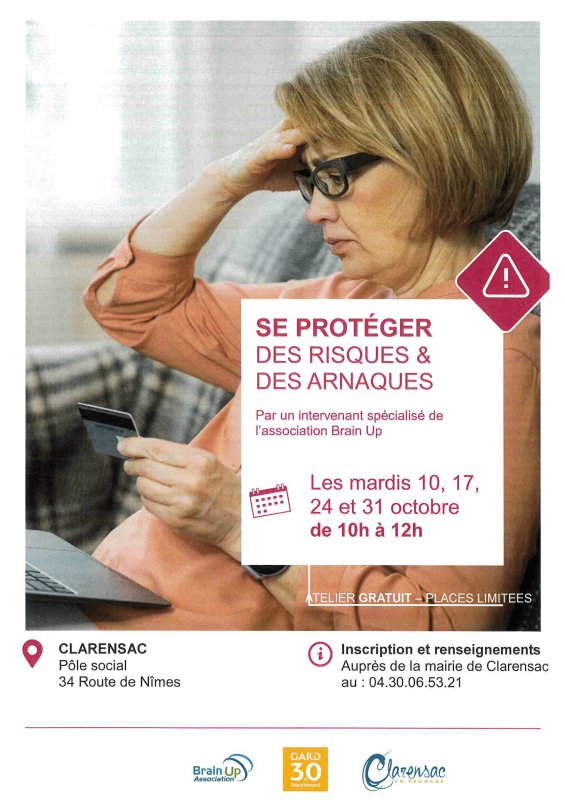 Atelier Se protéger des risques et des arnaques