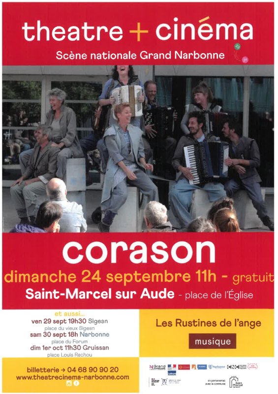 THEATRE de rue : CORASON. Place du Portanel