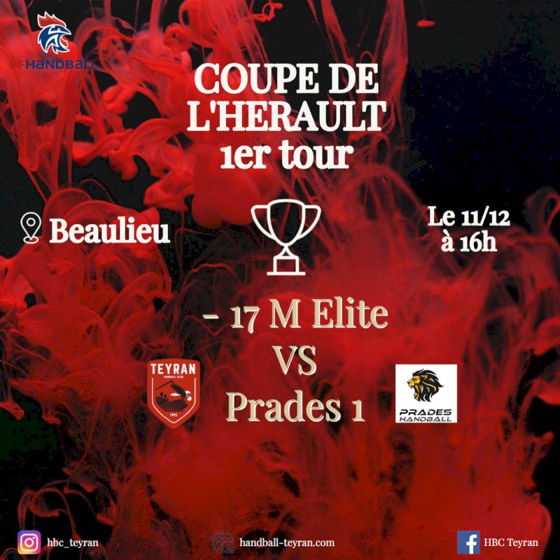 Coupe de l'Hérault 1er tour -17 M Elite