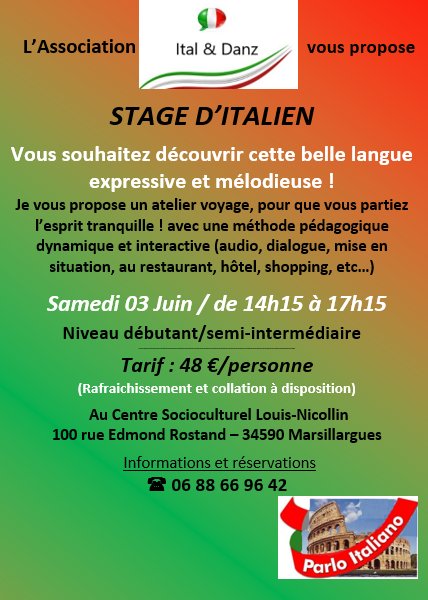 Stage d'Italien