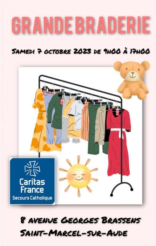 SECOURS CATHOLIQUE : GRANDE BRADERIE
