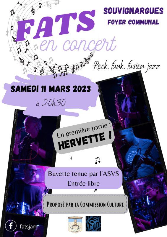 Concert Les FATS samedi 11 mars