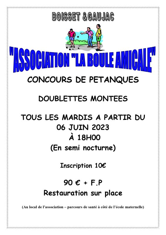 ⚪Concours de pétanque⚪