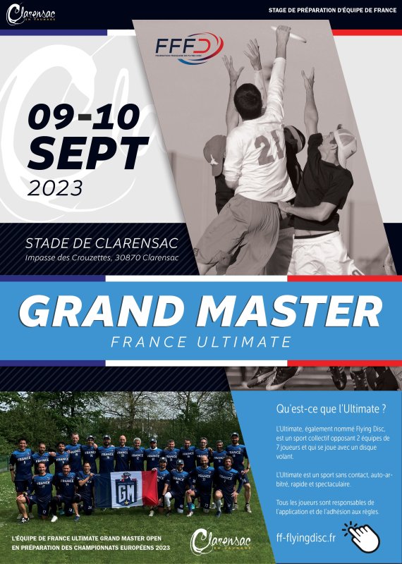 9 et 10 SEPTEMBE GRAND MASTER AU STADE