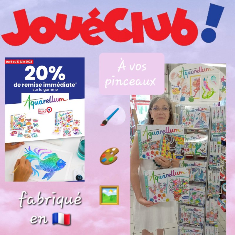 JouéClub - Aquarellum promo 20%