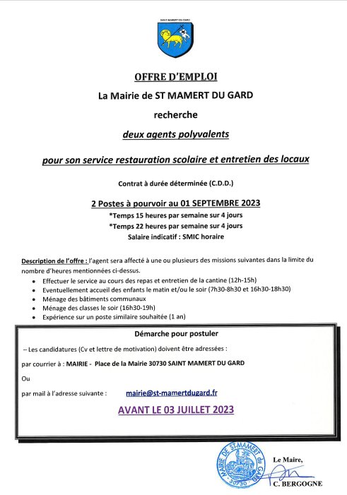 OFFRE EMPLOI