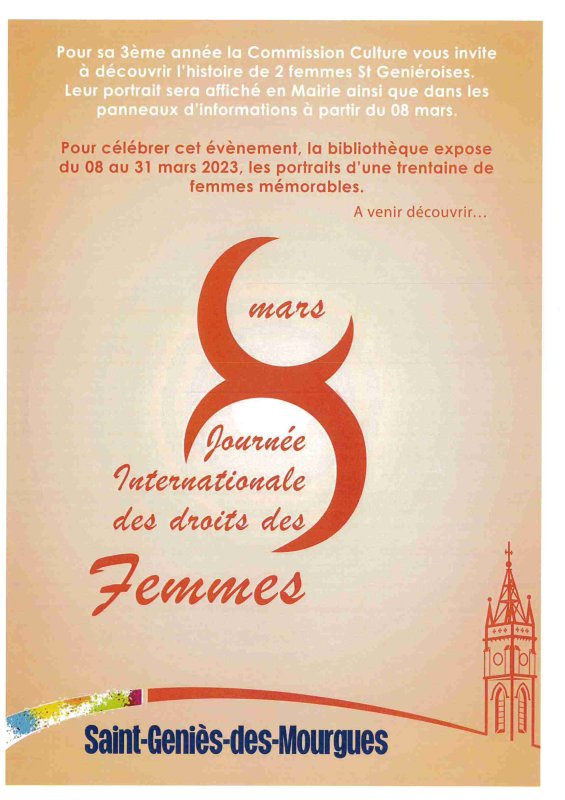 JOURNEE INTERNATIONALE DES DROITS DES FEMMES