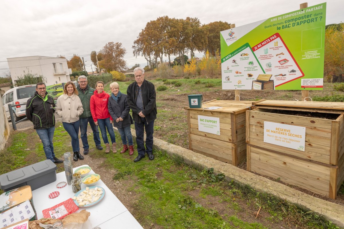 Inauguration de l'aire de compostage partagé Rue de Moulines
