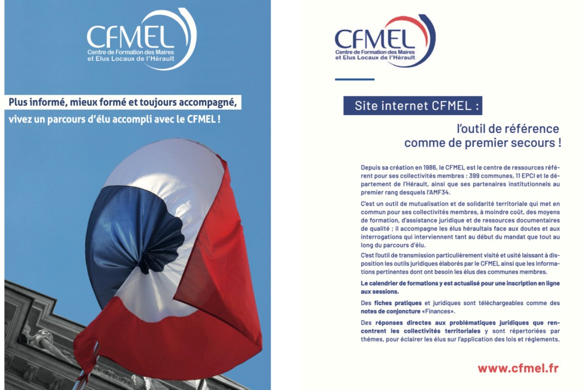 Le CFMEL, partenaire incontournable des Maires et Elus locaux de l'Hérault